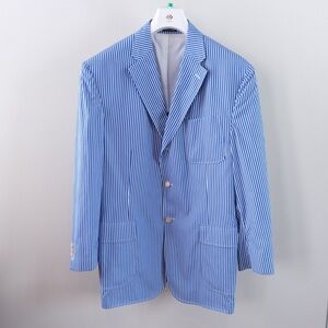 Ralph Lauren Vintage Striped Blue Sport Coat
